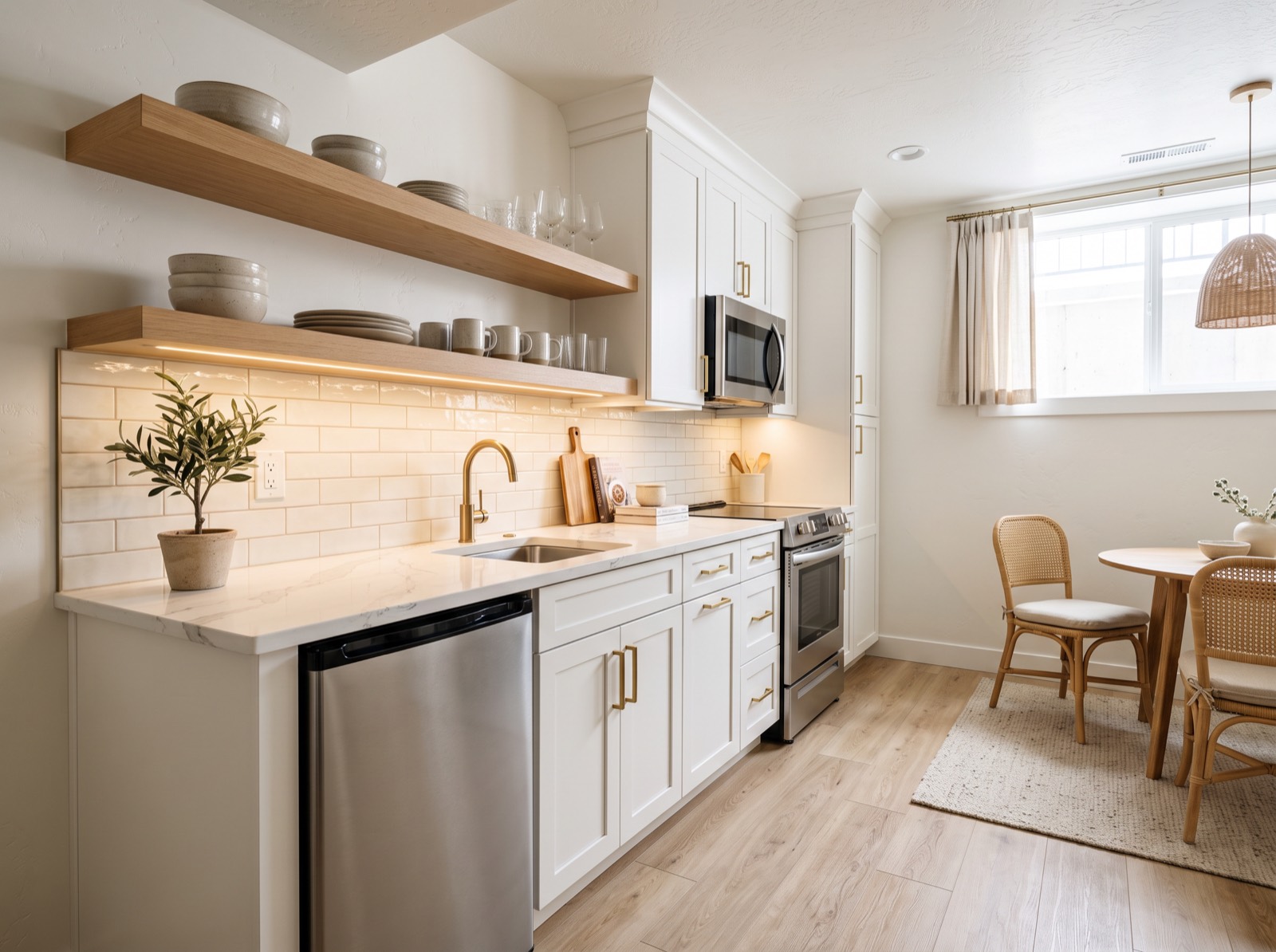 Finished basement in Lehi, Utah — concept rendering